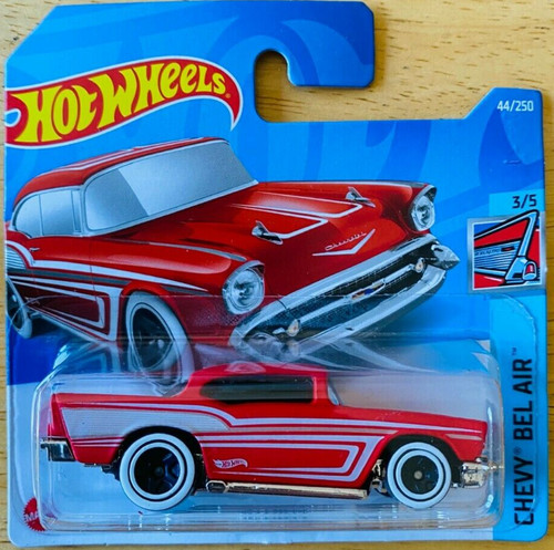 Hot wheels chevy in red - wheels, '57