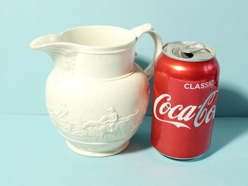 C1820 spode relief moulded jug - c1820,