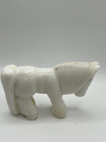 Zuni white horse pony - white,