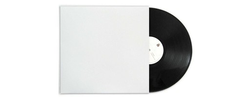 White vinyl lp protective - white, 12"