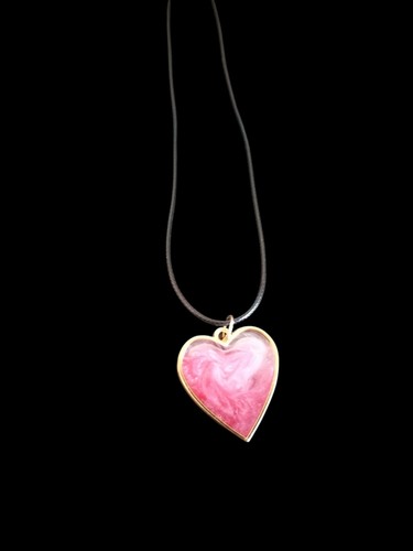 Handmade resin necklace - handmade,