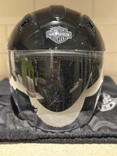 Harley Davidson Black Motorcycle Helmet with Visor Size M 57-58