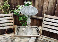 Vintage Cut Glass Mushroom