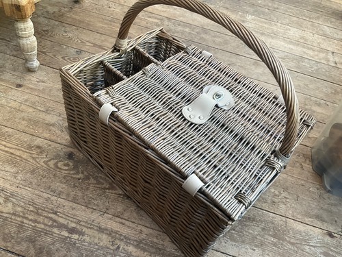 Wicker picnic basket hamper - wicker,