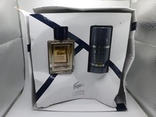 Lacoste L'HOMME Set, 50ml EDT Spray + 75ml Deo Stick, Item New/Box Badly Damaged