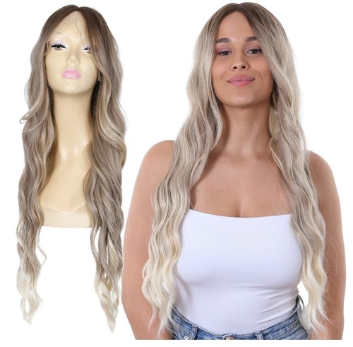 Lace front blonde long - front,