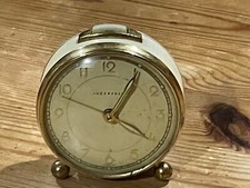 Vintage small Ingersoll Danuvia Budapest wind up alarm clock 230102 original box