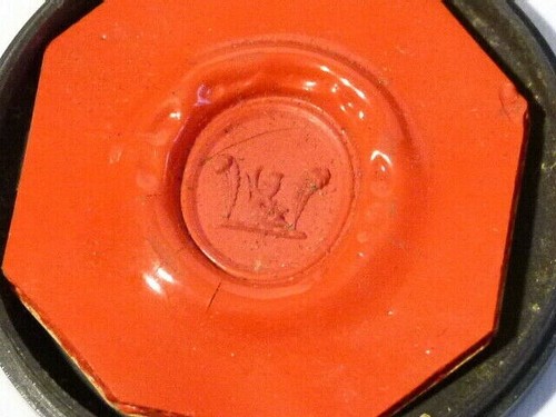 19thc red wax seal - 19thc, sample