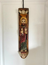Antique Bas Relief Carved Wood