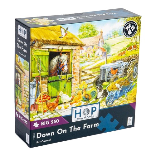 The house puzzles down - the, on