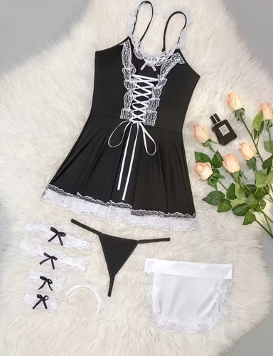 Naughty maid black - naughty, black/white