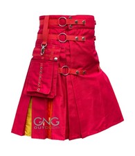Men's Red Rainbow Hybrid kilt