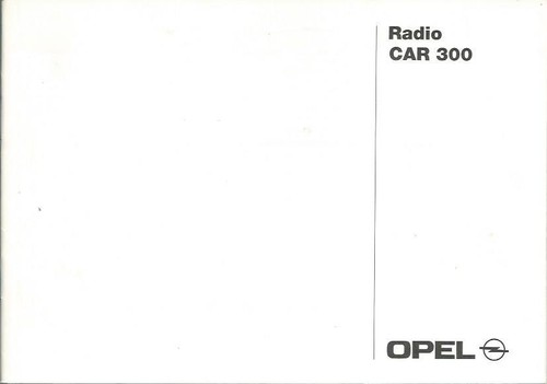 Opel radio car - car, operating