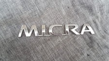 Nissan micra trunk tailgate emblem badge decal logo rear