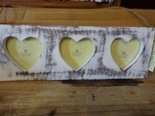 White wooden heart shape photo