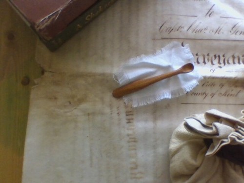 Hand carved wooden spoon - hand,