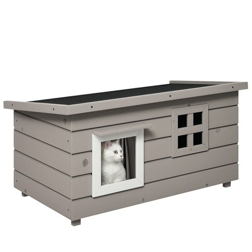 Pawhut outdoor cat house with - pawhut,