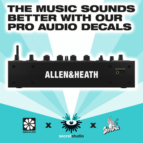 Allen heath white decal - &,