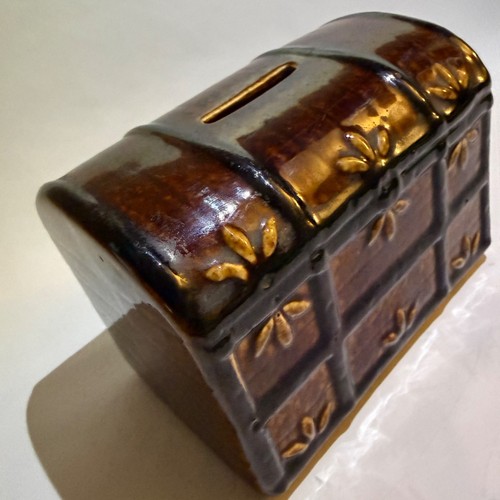 Vintage ceramic treasure - vintage, chest