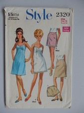 Vintage 1960s Style 2320 Sewing Pattern Size 14 Bust 36 Slips & Waist Slips