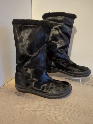 Fur boots made buffalo - boots, buffalo-