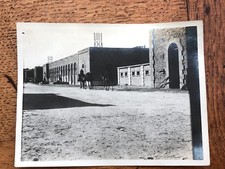 1914 photograph - gunshed & mule stables . cairo area ! general biscoe command