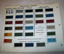 1970 Ford Lincoln Mercury Mustang Cougar Torino LTD car auto upholstery samples