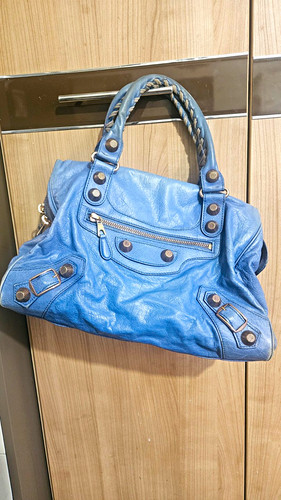 Balenciaga city blue leather - balenciaga,