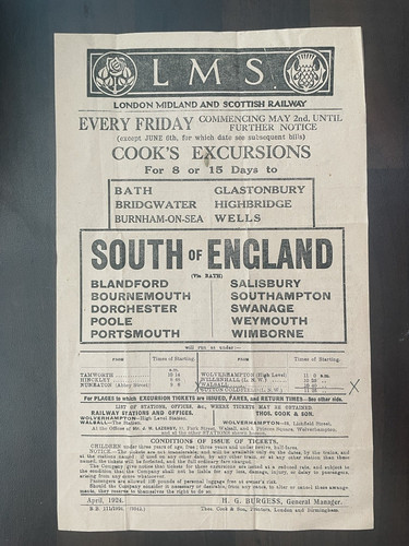 Lms railway advertising sheet - lms,