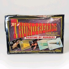 Vintage Thunderbirds Painting By Numbers Pic Toys 1992 Gerry Anderson - Sealed