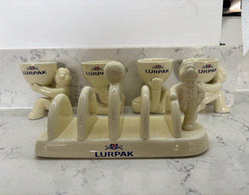 Lurpak ceramic egg cup - egg, set