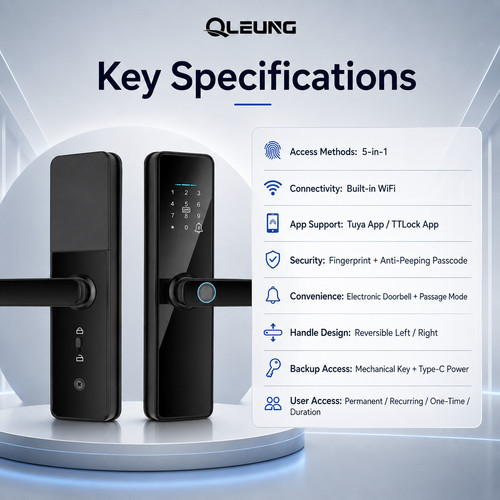 Smart fingerprint door lock - smart,