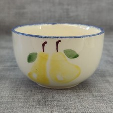 Poole Pottery Dorset Fruit Yellow Pears Spongeware Sugar Bowl