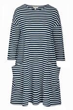 EX SEASALT Navy 3/4 Sleeve Organic Cotton Mill Pool Dress Sizes 8 or 10 RRP £50