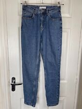 Primark Blue Denim Co. Mom Jeans Size 8 High Rise Tapered Leg Retro Style