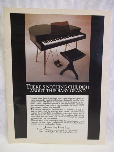 Crumar baby grand piano 1983 - baby,