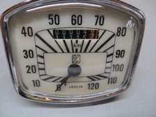 GOOD QUALITY VESPA GS 150 / VB1  REPLACEMENT 120 KMH WHITE FACE SPEEDO UNIT