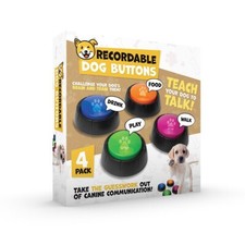 4 Recordable Dog Buttons
