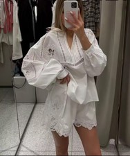 Zara NEW 2 piece White Blouse