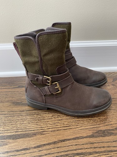 Ugg simmens boot brown leather - ugg,