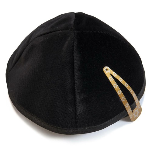 Black kippah size jewish - size,