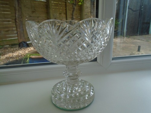 Vintage heavy crystal cut - vintage,