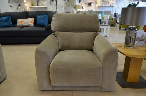 Armchair beige velvet gretna - armchair,