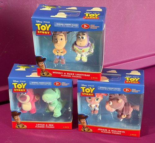 Toy story flocked figures - toy,