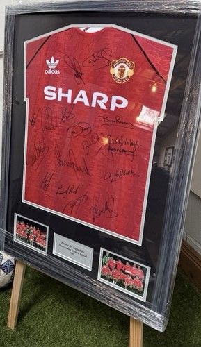 Framed signed manchester - a,