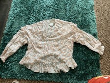Ladies Beige Blouse  Size 20 