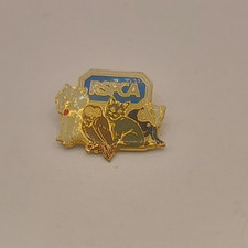 VINTAGE ENAMEL RSPCA BADGE
