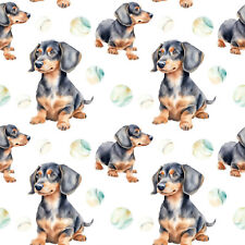 Dachshund Patchwork Fabric -