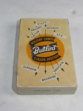 VINTAGE Butlin's Memorabilia PLAYING CARDS 1950s Complete with Jokers UNUSED