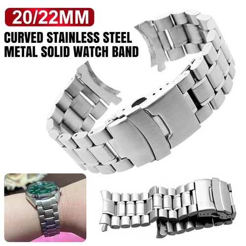 22mm curved stainless - 20-22mm,